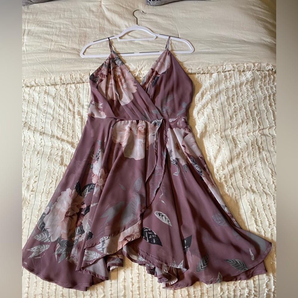 Purple Floral Dress